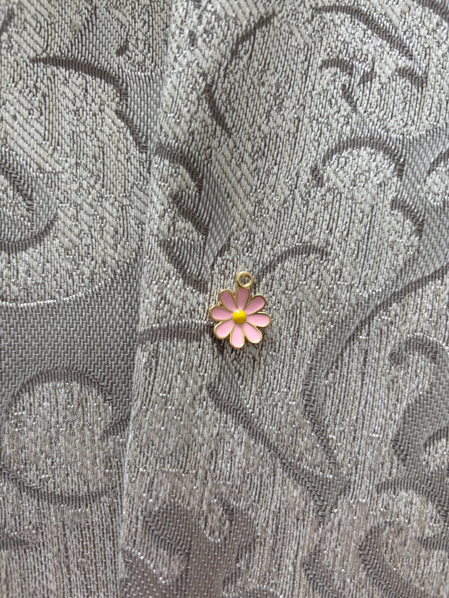 Breloque marguerite rose